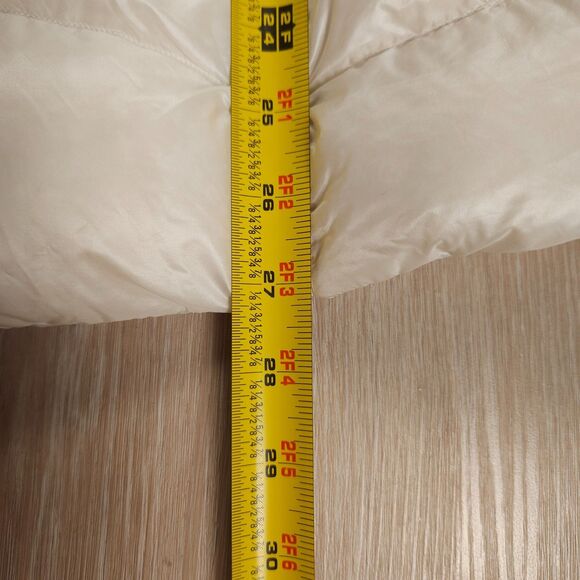 Uniqlo Ultra Light Down Hooded Jacket Womens Small White Packable Puffer Coat - Picture 11 of 13